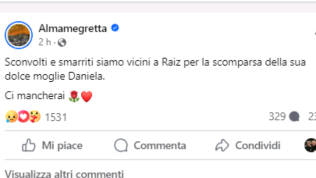 Almamegretta, morta la moglie di Raiz: "Siamo sconvolti e smarriti"
