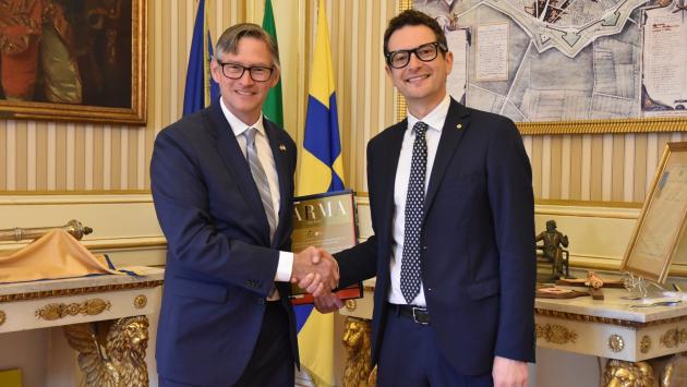 Il console americano incontra il sindaco di Parma
