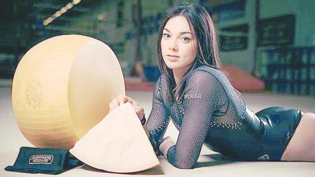 Giorgia Villa, «fata» d'argento testimonial del Parmigiano