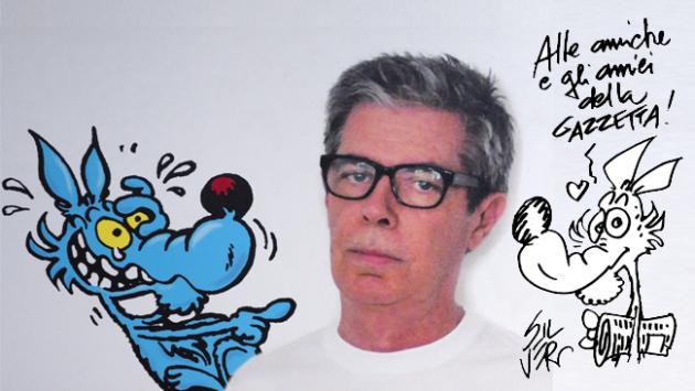 Alberto, il lupo blu  timido e innamorato 