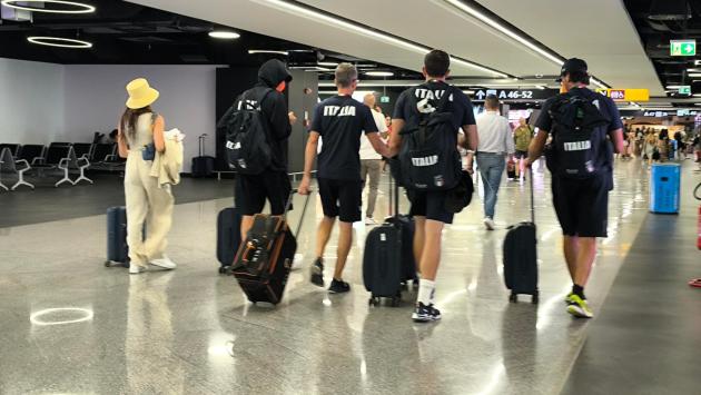 Tamberi è partito da Fiumicino