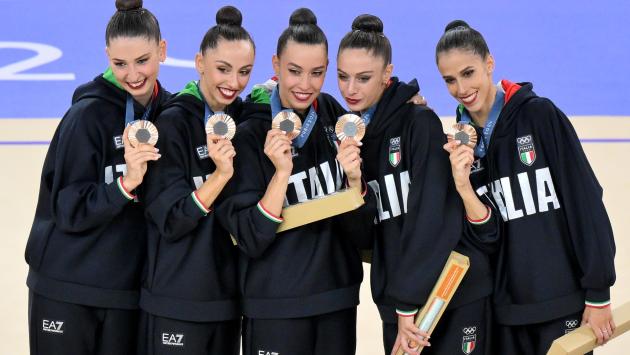 Ritmica, gioia azzurra: le Farfalle sono di bronzo