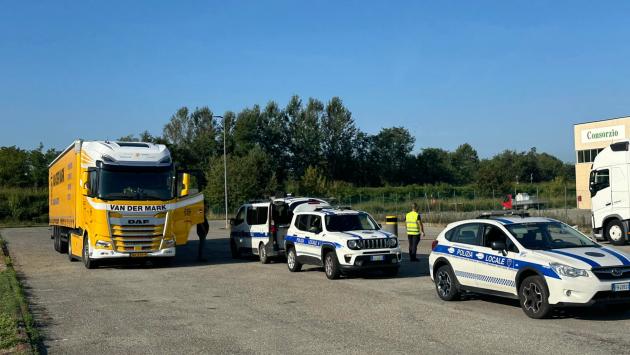 Busseto e Soragna: controlli sui mezzi pesanti con il "Police Controller"