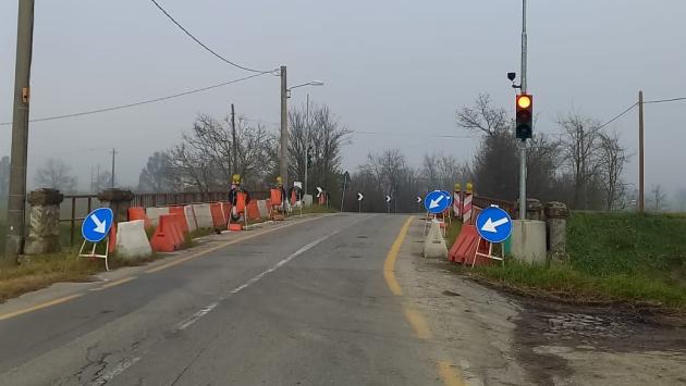 Sorbolo Mezzani, nuovo ponte sul canale Fumolenta sulla provinciale 60