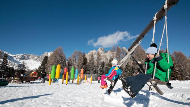 Sulla neve col bebè , settimana bianca in Val di Fassa: Kinderpark, piste e  passeggiate 
