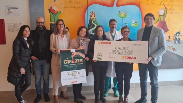 Conad Centro Nord raccoglie 46.500 euro a sostegno dell’Ospedale dei Bambini “Pietro Barilla”