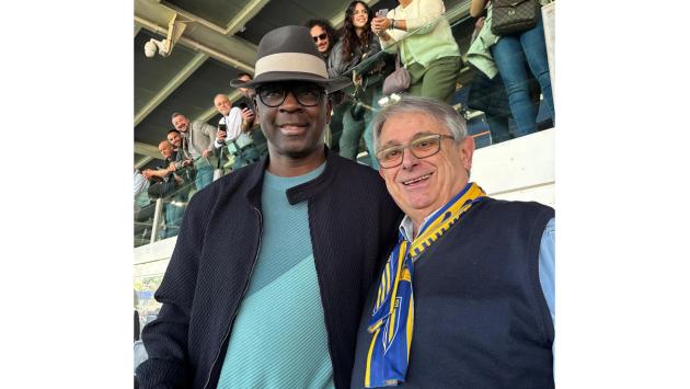 Parma-Inter, l'ex difensore  Thuram in tribuna