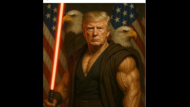 (Dopo il papa) Trump diventa un cavaliere Jedi per  lo Star Wars Day