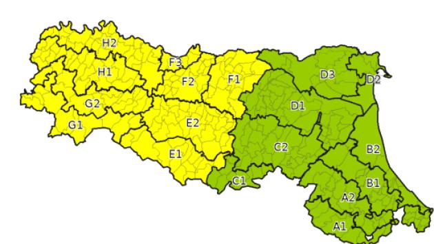 In arrivo una perturbazione: domani allerta meteo gialla