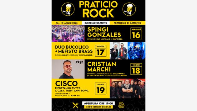  25° Edizione “Praticio Rock 2025”