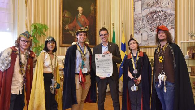 "Enea", il duca di Parma in visita al sindaco