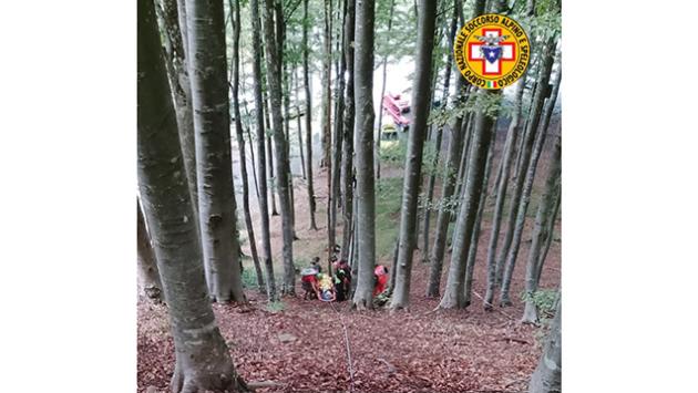 Soccorsa una fungaiola sul monte Molinatico