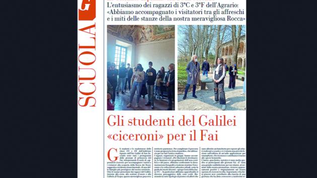 Gli studenti del Galilei ciceroni per le Giornate del Fai