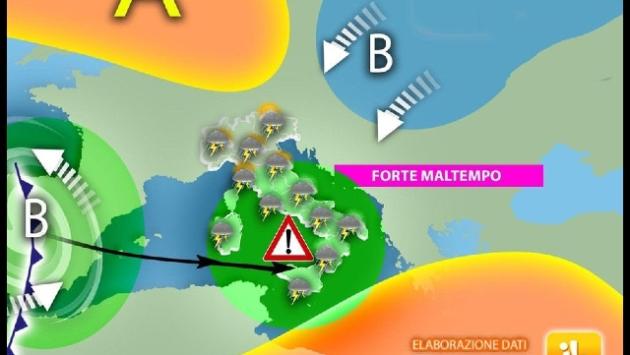 Ancora temporali, da mercoledì rischio grandinate e nubifragi