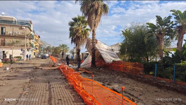 Maltempo: a Taormina al lavoro per fare fronte ai danni