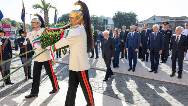 Mattarella a Porta San Paolo per anniversario Difesa di Roma