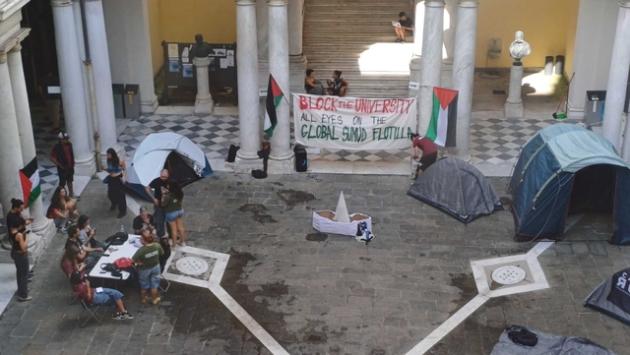 Flottilla, studenti occupano rettorato Università di Genova