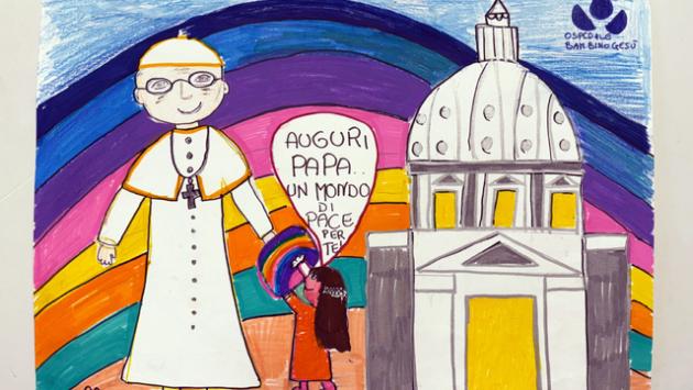 Auguri dai piccoli del Bambino Gesù al Papa, 'un mondo di pace'