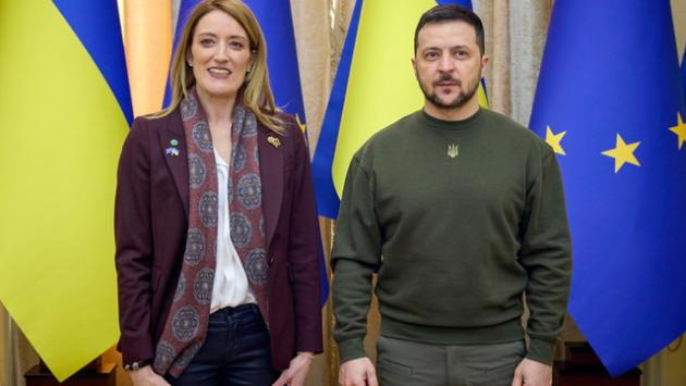 Metsola a Kiev, vedrà Zelensky e il presidente della Rada
