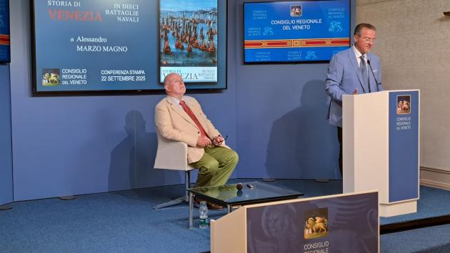 Comunicato Stampa: Alessandro Marzo Magno ha presentato il libro “Storia di Venezia in dieci battaglie navali”