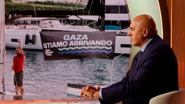 Crosetto: "Rischi di incidenti con l'esercito israeliano per l'alto numero di navi della Flotilla"