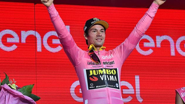 Ackermann vince la seconda tappa, Roglic resta in rosa
