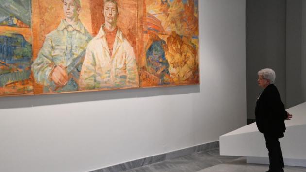 Sgarbi all'inaugurazione  della mostra  "La Forma dell'Ideologia. Praga: 1948-1989"