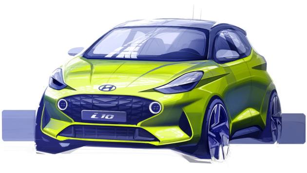 Nuova Hyundai i10, il primo bozzetto