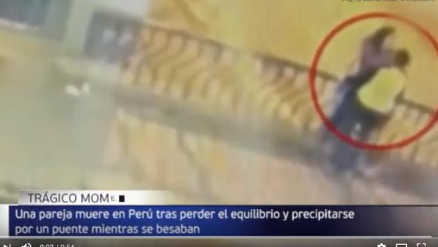Si baciano alla ringhiera del ponte e precipitano: morti due fidanzati -  Video