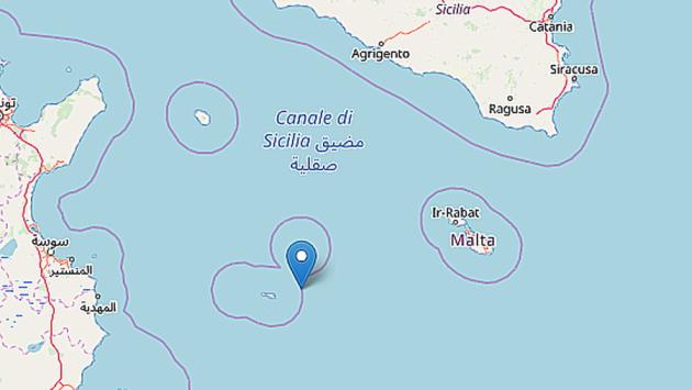 Scossa di magnitudo 3.2 tra Lampedusa e Linosa