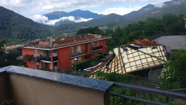Bomba d'acqua a Lodi, ingenti danni  nel Bresciano, nel Varesotto e nel Verbano