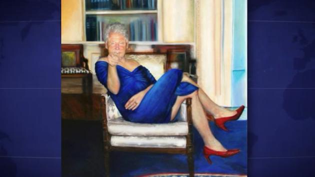 Epstein: in casa Ny spunta quadro con Clinton vestito da Lewinksy