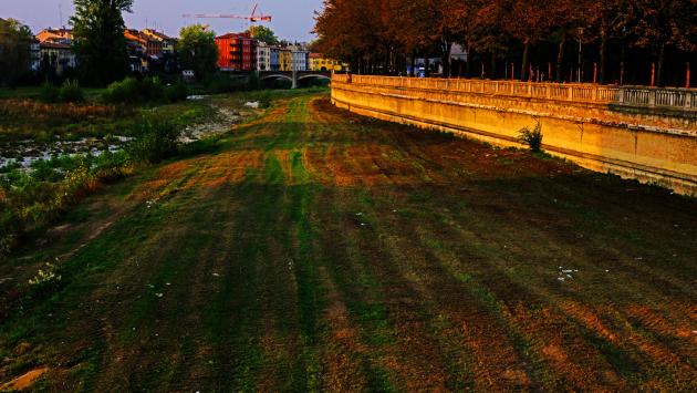 Tramonto... sul greto tosato 