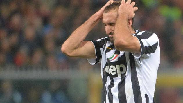 Juventus, tegola Chiellini: lesione al crociato