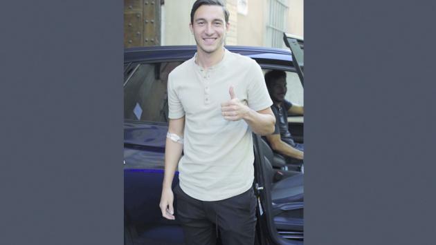 Darmian a Parma (per le visite mediche)