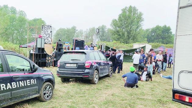 Rave party sul Po: «retata» all'alba