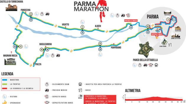 Domenica mattina si corre la Parma Marathon: l'elenco delle strade chiuse