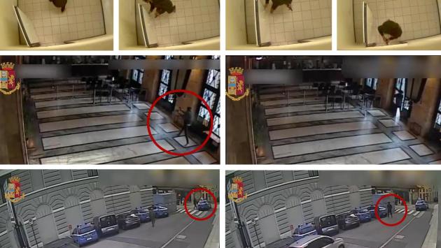 Il killer dei poliziotti  alla Questura di Trieste ferisce un agente penitenziario