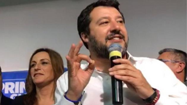 Salvini sabato pomeriggio a Polesine Parmense