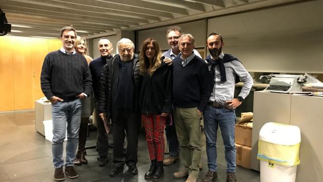 Pupi Avati in visita alla Gazzetta di Parma