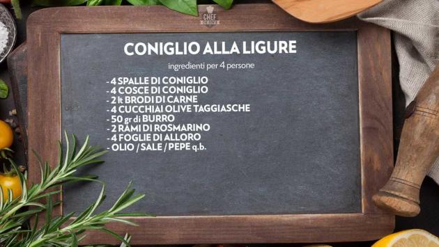  Chef che bontà, la settimana inizia con il Coniglio alla ligure 