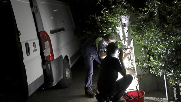 Collecchio al buio  per un esteso black-out elettrico
