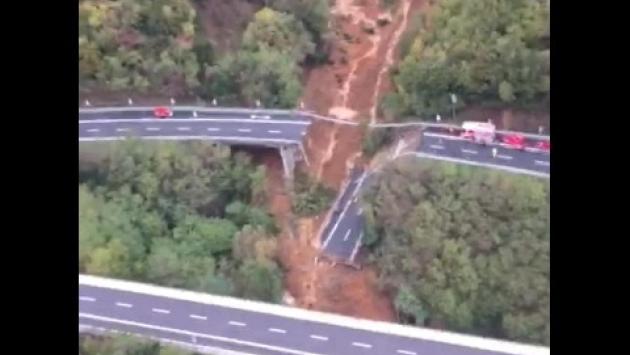 Viadotto crollato: si muove la frana,  chiuso nuovamente quel tratto della A6