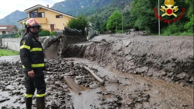 Levante ligure, frana di fango a Riva Trigoso