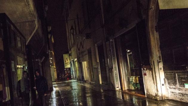 Centro storico  al buio: guasto riparato