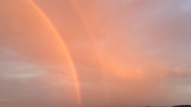 Arcobaleno in Val d'Enza 