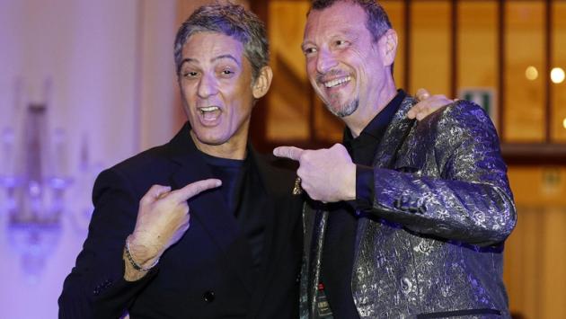 Sanremo: Amadeus-Fiorello in  coppia tra gag e ansie della vigilia