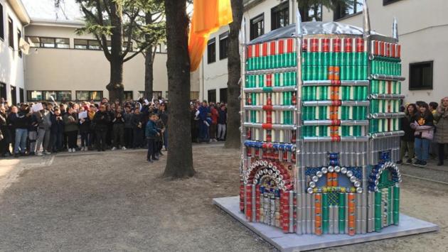 Il Battistero di lattine dei ragazzi della Toscanini