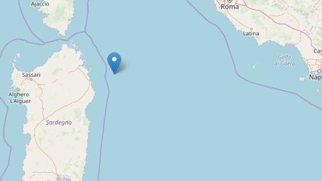 Scossa di terremoto di magnitudo 3.5 al largo di Olbia