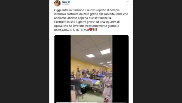 Ferragni-Fedez: "Apre il nuovo reparto di terapia intensiva del San Raffaele" - Video 